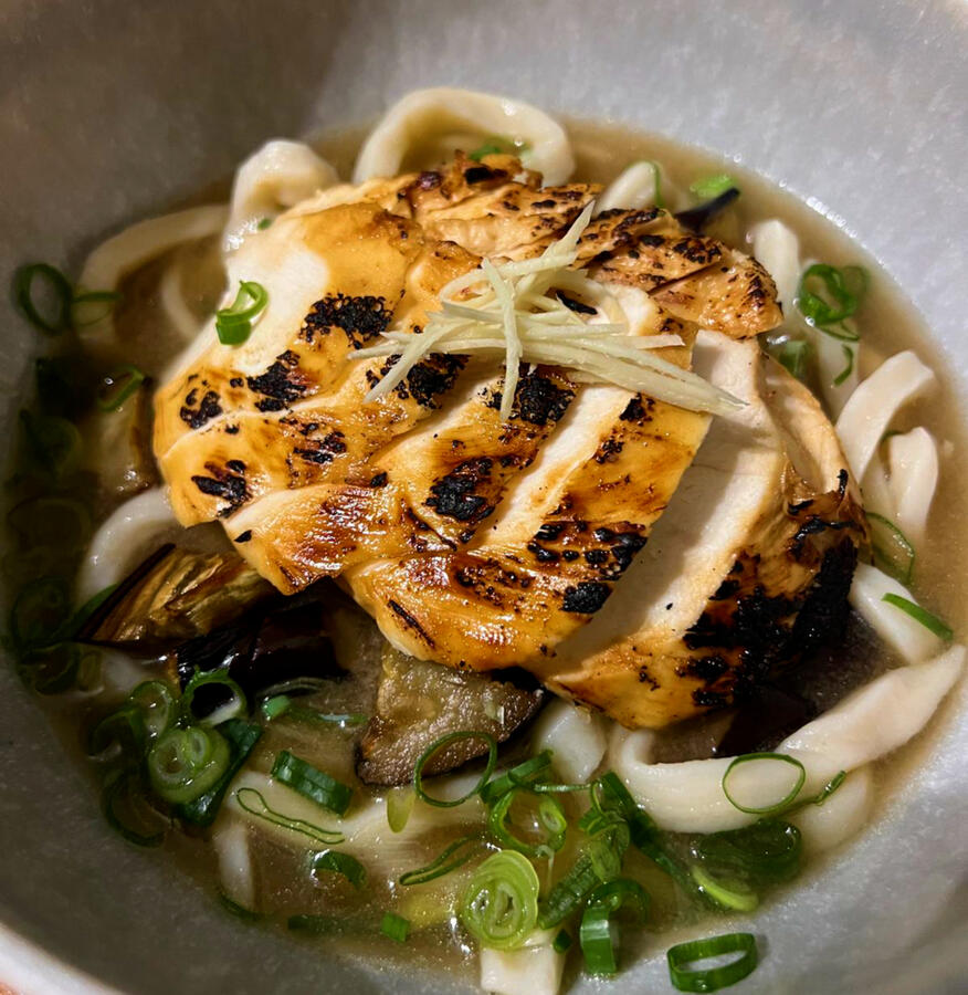 Kombu chicken udon, Algarve personal chef Vale do Lobo Kombu chicken udon, Algarve personal chef Vale do Lobo