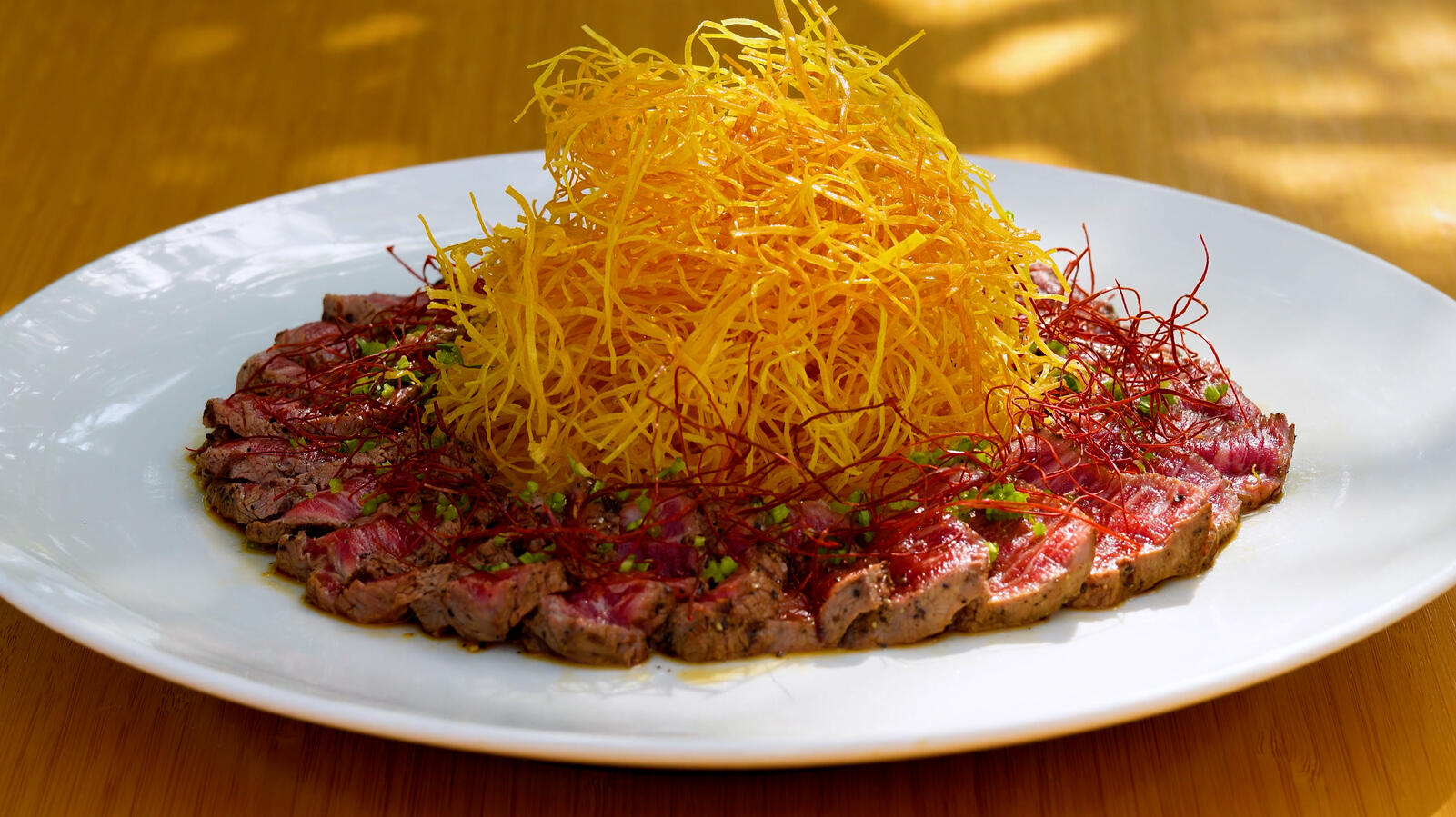 Yuzu ponzu beef tataki, luxury private dining Quinta do Lago Yuzu ponzu beef tataki, luxury private dining Quinta do Lago