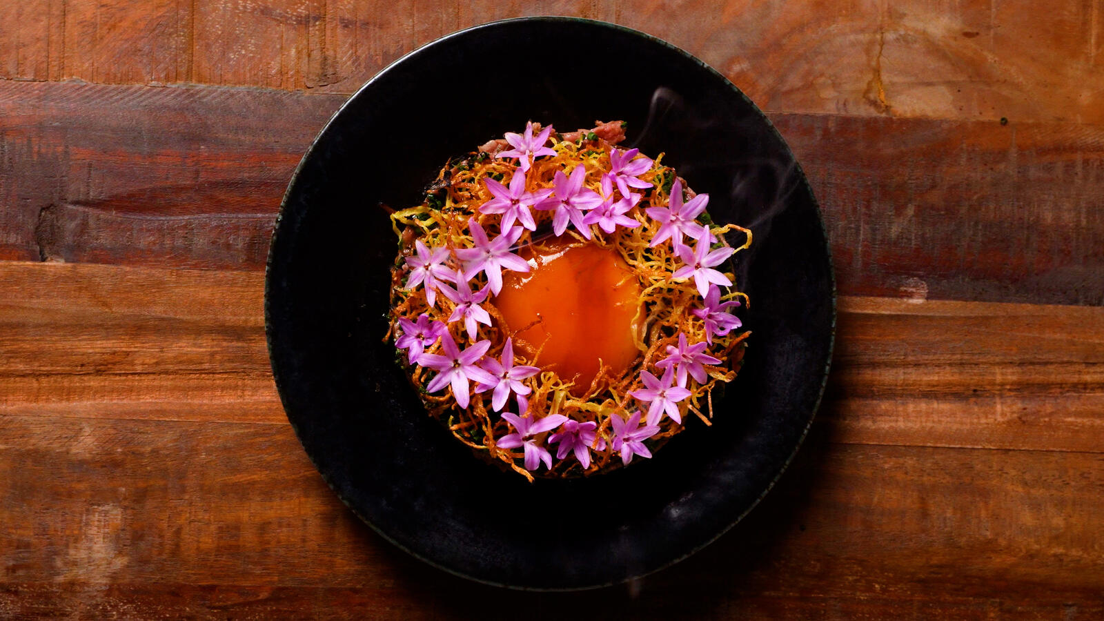 Umami packed red thai sticky rice and miso beef tartare sourcing the highest quality beef from uruguay, cooked for a private chef event and client in Quinta do Lago